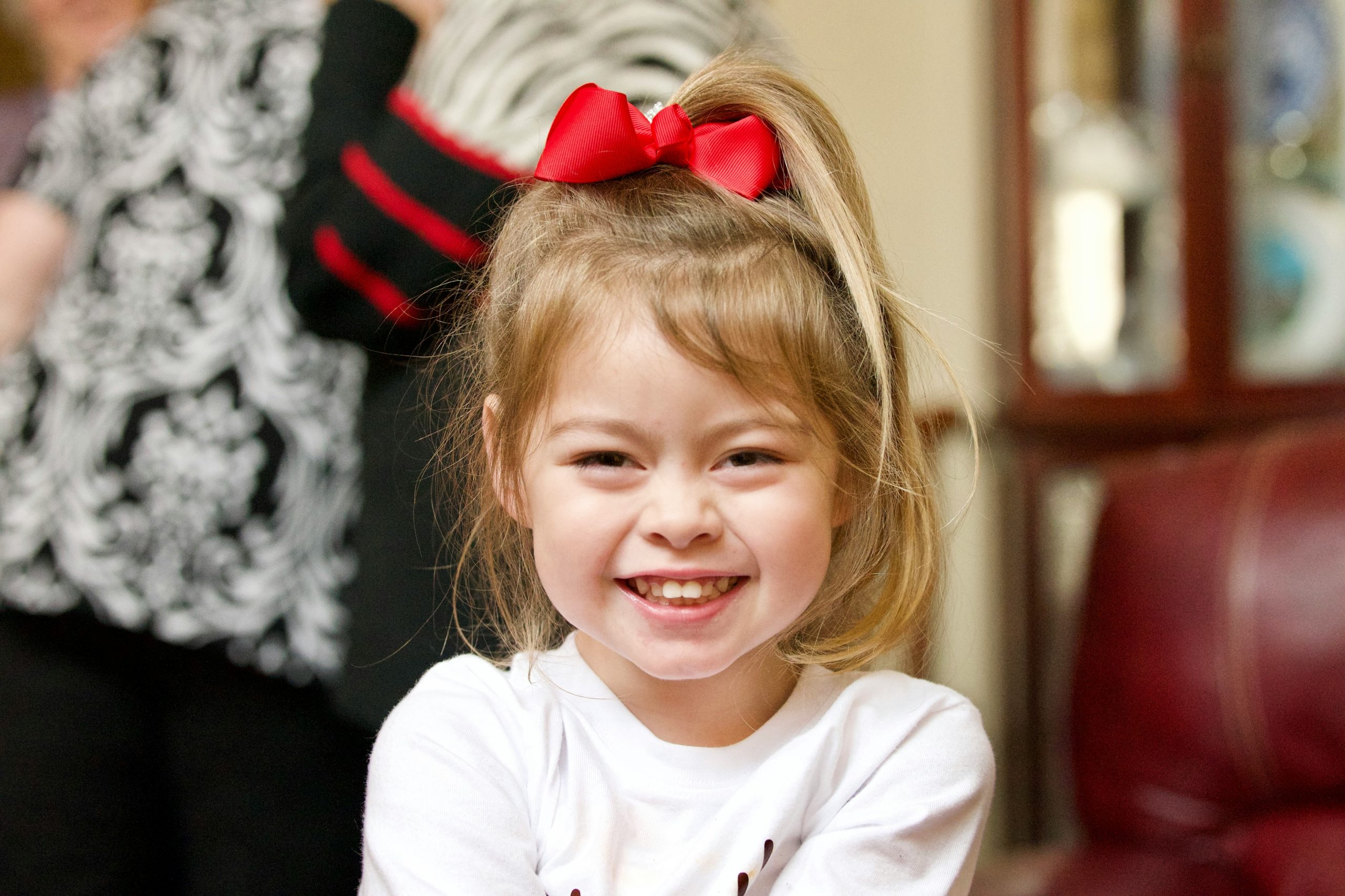Before-and-after photo showing Jane smiling confidently after adopting new breathing practices